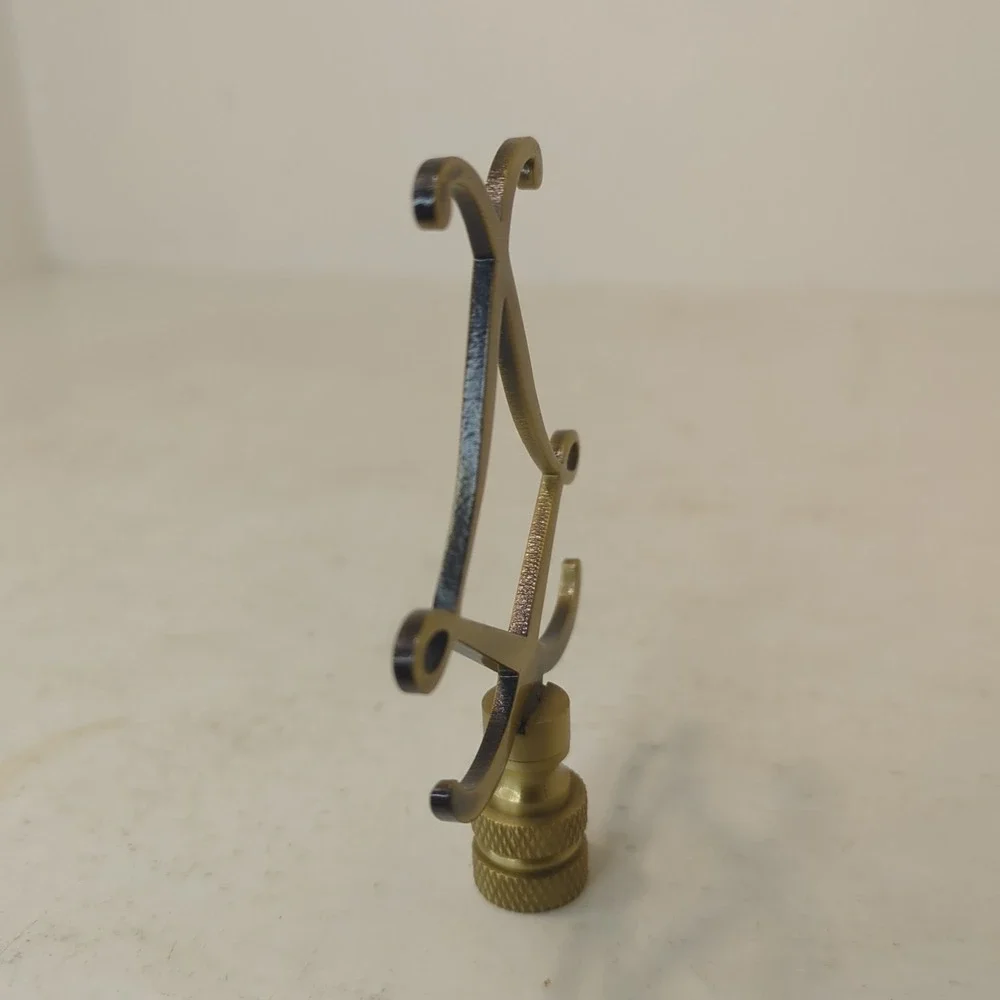 Vintage Solid Brass Lamp Finial 3.25